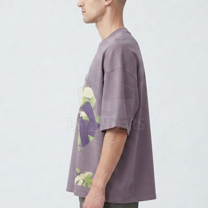 เสื้อยืดแฟชั่นโอเวอร์ไซส์สำหรับผู้ชาย ทรงหลวม ระบายอากาศได้ดี ผ้าฝ้าย สวมใส่สบาย เหมาะกับลุคสบายๆ ในฤดูร้อน และสไตล์สตรีทแวร์ - Product Image 6