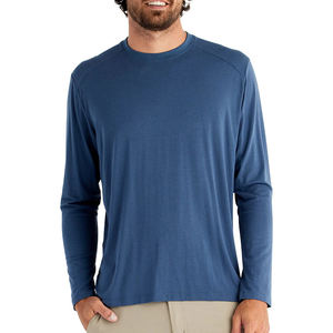 OEM Solid Knitted Oversized Cotton & Polyester Men's <b>Long</b> <b>Sleeve</b> Custom Full <b>Sleeve</b> T-<b>Shirt</b> High Quality Custom T <b>Shirt</b> For Men - Product Image 3