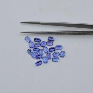 4mm 6mm Tanzanite bleue naturelle à facettes Long coussin vente en gros de pierres précieuses semi-précieuses en vrac du fabricant fournisseurs réguliers - Product Image 2