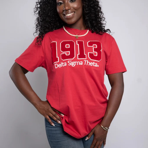 T-shirt tendance pour femmes, style Sororité Grecque Delta, 100 % coton respirant, design personnalisé, OEM, vente en gros - Product Image 1