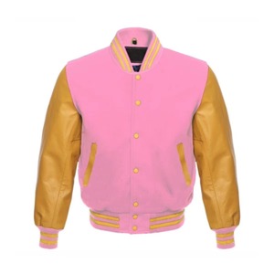 2025 ODM OEM High Quality Custom College <b>Baseball</b> Letterman <b>Jacket</b> <b>Men</b> Logo Embroidery Waterproof Stand Collar Casual Wear - Product Image 3