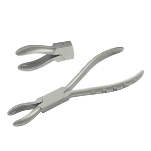 Pince à anneaux en acier inoxydable avec poignée rainurée 150 mm, outil de sertissage pour anneaux et bijoux - Product Image 1