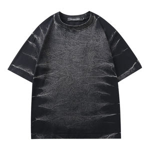 Camisetas de Manga Corta para Hombre, Estilo Vintage, Lavado Monkey, 320gsm, Tallas Grandes, Personalizadas OEM 2026, Venta al Por Mayor - Product Image 1