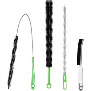 4pcs Flexible Cleaning <b>Brush</b> Set Multi-Use Lint <b>Dust</b> Remover for Dryer Vents Fridge Coils HVAC Systems in Tight Spaces - Product Image 1
