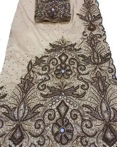 Alta demanda de faldas George somalí con bordado de cuentas hecho a mano al estilo africano para mujeres, ropa de fiesta, venta al por mayor para compradores de fábrica. - Product Image 2