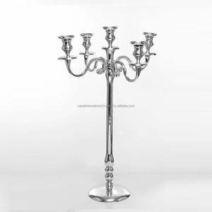 Bougeoir en aluminium personnalisé fait à la main, pilier de bougie Antique enduit de poudre pour la décoration de la maison et du mariage - Product Image 1