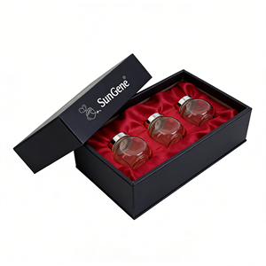 Healthcare Retail <b>Packaging</b> <b>Box</b> Recycled Paper UV Coating Embossing Magnetic Foldable Rigid <b>Box</b> Custom Size <b>Designed</b> for Glass - Product Image 2