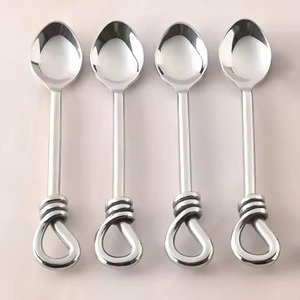 Cuillère à café classique en métal, cuillère à thé en acier inoxydable pour café, thé, dessert, expresso, salle à manger, maison, cuisine, restaurant, hôtel, café - Product Image 3