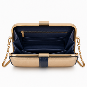Bolso de mano con un acabado elegante, forma elegante y almacenamiento práctico para tarjetas, teléfono, maquillaje y otros pequeños objetos esenciales. - Product Image 3