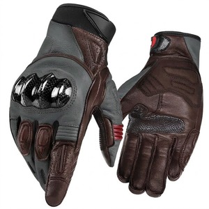 Style Motorbike Leather <b>Gloves</b> Retro Biker Gear Racer <b>Touchscreen</b> <b>Gloves</b> for USA Europe Market - Product Image 1