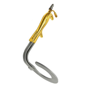 Breast Retractor High-Quality Surgical <b>Instrument</b> for Breast Procedures Fiber <b>Optic</b> Illumination and Irrigation Tube Ring - Product Image 2