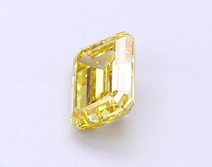 Prix de gros diamant jaune intense fantaisie taille émeraude 1,00 carat, clarté VS1, qualité supérieure, polissage de qualité supérieure, pierre précieuse non montée pour bijoux en diamant - Product Image 3