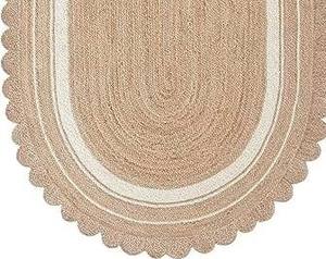 Tapis et carpettes modernes tressés en jute et coton, fabriqués à la machine, écologiques, antidérapants, de forme ovale, pour la décoration de grands salons - Product Image 3