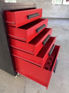 Premium 275KG Heavy-Duty <b>Tool</b> Trolley | | 5-<b>Drawer</b> Mobile Workshop Cabinet With Upper Work Tray, Rear Tray And Central Lock - Product Image 5