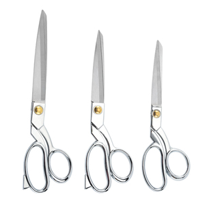 Ciseaux de tailleur professionnels en acier inoxydable, 8,5 pouces, Tijeras, ciseaux argentés tranchants avec logo personnalisé, qualité supérieure - Product Image 1
