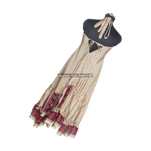 Nuevo Vestido Bohemio Vintage Hindú de Seda Sari para Mujer, Estilo Hippie Boho 2026, Elegante Vestido de Noche sin Mangas para Dama - Product Image 5