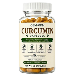 Cápsulas de Extracto de Cúrcuma 100% Natural de Calidad de Exportación, Cápsulas de Cúrcuma de Grado Alimenticio Herbal que Apoyan la Energía y la Resistencia Naturales - Product Image 1