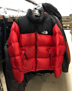 Black Red Plus Size High Quality Unisex Winter Puffer <b>Jacket</b> 100% <b>Filled</b> Waterproof Breathable Quick Dry Reversible Velour - Product Image 1