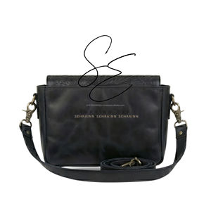 Sac bandoulière en cuir repoussé motif vachette, style vintage western, avec fermeture éclair, pour femme - Product Image 4