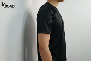 เสื้อยืดผ้าถักวาฟเฟิลไซส์ใหญ่สำหรับผู้ชาย |   โพลีเอสเตอร์ระบายอากาศได้ดี สีพื้น ไม่มีแบรนด์ - Product Image 3