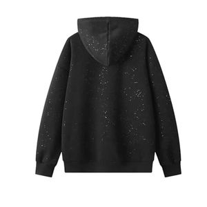 Sudadera con Capucha de Alta Calidad, Personalizada, con Pedrería, Unisex, Estilo Y2K, Streetwear, con Cristales Brillantes, para Hombre - Product Image 6