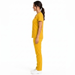 Nuevo Modelo 2026, Uniforme de Enfermería Unisex, Diseño de Poliéster/Algodón, Conjunto Médico sin Costuras, Tejido de Alta Calidad OEM - Product Image 3