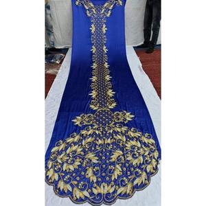 Exportateur indien de tissus de mariage somaliens pour filles, avec travail de perles, pour vêtements de mariage, vente en gros. - Product Image 1
