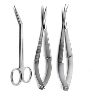 Ensemble d'instruments microscopiques Castroviejo, kit chirurgical ophtalmologique, ensemble d'instruments de microchirurgie oculaire, certifié CE, classe II, usage clinique - Product Image 2
