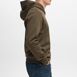 Sweat à capuche en molleton de coton biologique épais pour homme, pull à capuche, haute densité, streetwear, fabricant OEM - Product Image 3