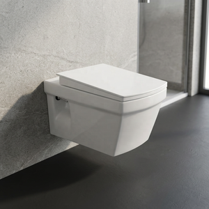 Titan Modern Square Wall Hung Toilet Ceramic WC Pan European Standard Porcelain Bathroom Sanitary Ware - Product Image 1