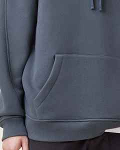 Sweat-shirt à capuche oversize pour homme, couleur unie, en molleton de coton respirant, tricoté, coupe classique, avec poches, idéal pour l'automne - Product Image 5
