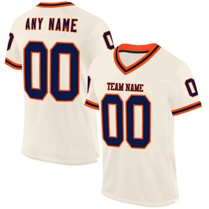 Maillots de football américain en gros, manches courtes, grandes tailles, design personnalisé, 100% polyester, logo personnalisé |   Prix direct usine - Product Image 2