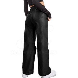 Made In Best Material Women Leather Pants Durable And Comfortable Soft Genuine Leather Stylish Design For Casual Wear - Product Image 3
