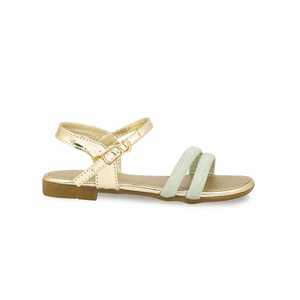 Sandal-KD9849 plates fantaisie dorées pour filles - Product Image 4