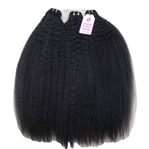 Mèches de cheveux humains Remy crépus lisses 100% vierges, tissage en trame, Extension de cheveux de la meilleure qualité - Product Image 1