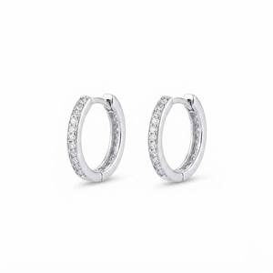 Pendientes Minimalistas con Diamantes de Corte Pera, Certificados por IGI, en Oro Blanco con Diseño de Engaste en Canal, para Fiestas, Estilo Moderno Unisex - Product Image 3