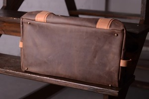 Bolsa de Viaje de Cuero al por Mayor, Bolsa de Fin de Semana para Hombre y Mujer, Gran Capacidad, Equipaje de Cabina Profesional, Cierre Vintage - Product Image 3