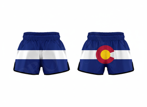 Shorts de Muay Thai personnalisés pour la sublimation, design sur mesure, pour la boxe, le combat, l'entraînement MMA, le kickboxing, taille haute, respirants - Product Image 2