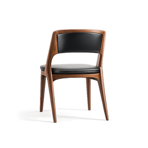 Chaise de salle à manger moderne en bois massif durable avec siège rembourré en tissu pour usage en café, restaurant, hôtel de luxe - Product Image 4