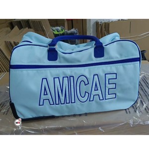 Amicae Custom Embroidered Polyester Duffel Bag Soft Handle Zipper Closure Casual Sports Unisex 20-37L Capacity with Customize - Product Image 1