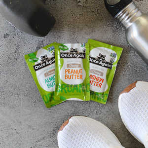 Beurre d'amande biologique de qualité supérieure 1,15 oz légèrement torréfié en pot Mason, durée de conservation de 12 mois - Product Image 1