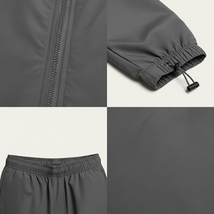 Ensemble de survêtement en nylon imperméable, fabricant OEM, veste et pantalon de sport personnalisés - Product Image 6