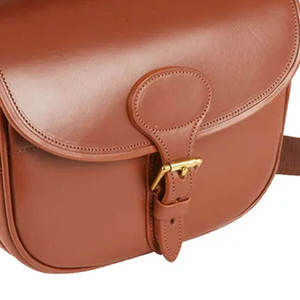 Pochette de transport pour cartouches en cuir de qualité supérieure, sac de rangement classique pour l'extérieur avec bandoulière réglable pour un usage robuste - Product Image 5