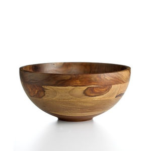 Bol de service en bois d'acacia de qualité supérieure, durable, sans danger pour les aliments, en bois massif naturel, pour salade, fruits, mélange, décoration moderne pour la cuisine et la maison - Product Image 1