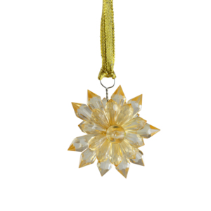 <b>Christmas</b> <b>Tree</b> Decor Hanging Crystal Flower Ornament Colored Crystal Design Indoor and Festive Design Hanging - Product Image 1
