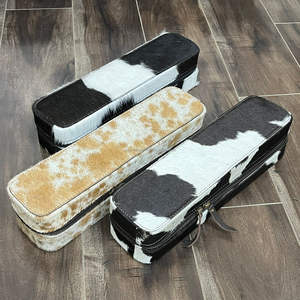 Estuche para Rizador de Pelo de Cuero Vacuno Genuino, con Cremallera, Resistente al Calor, Estilo Occidental, Bolsa de Almacenamiento para Viajes - Product Image 4