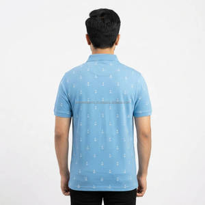 เสื้อโปโลลำลองผู้ชาย ผ้าฝ้ายผสม ระบายอากาศดี เหมาะสำหรับกอล์ฟ แขนสั้น รับผลิตตามแบบ OEM ODM ขายส่ง - Product Image 2