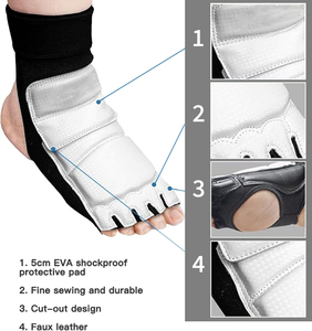 Equipamiento Deportivo para Práctica, Entrenamiento y Competición en Interiores, Protectores de Pies para Taekwondo, MMA, Artes Marciales - Product Image 2