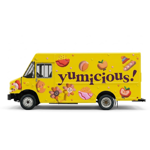 Vinyle PVC polymérique imprimé pour graphismes de carrosserie de food truck, personnalisable, changeant de couleur, résistant aux UV, pour l'image de marque des services de restauration mobile - Product Image 2