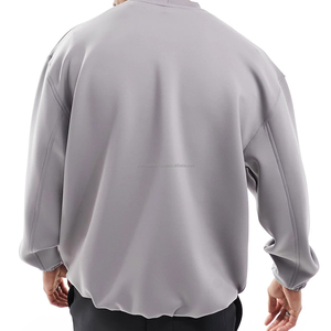 Camisetas de manga larga Vintage de gran tamaño para mujer, camisetas de lavado ácido, camisetas informales holgadas básicas de cuello redondo - Product Image 3